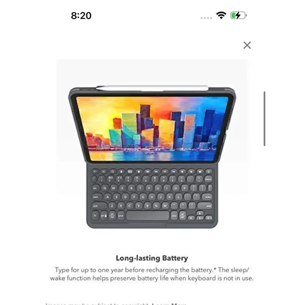 Zagg pro keys keyboard tablet case/stand apple ipad pro